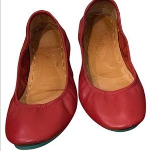 Tieks Red Flats